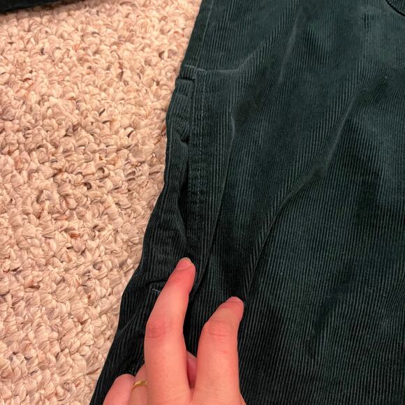 J Crew Button Front Corduroy Shirt Jacket Green Sz L Preppy Casual Shacket - Picture 2 of 7